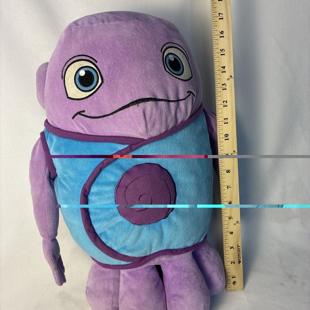 DreamWorks HOME Movie Oh Boov Plush 18” Large Purple Alien Stuffed Animal 2015